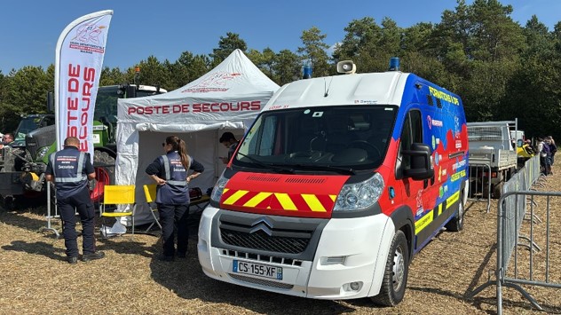 Poste de secours de l'UDSP 51 installé lors d'une manifestation